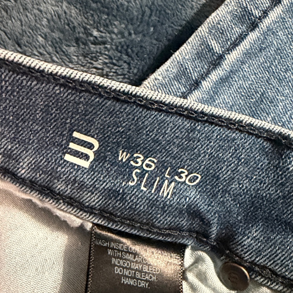Mott & Bow Men’s Slim Jeans - Blue - Picture 3 of 10
